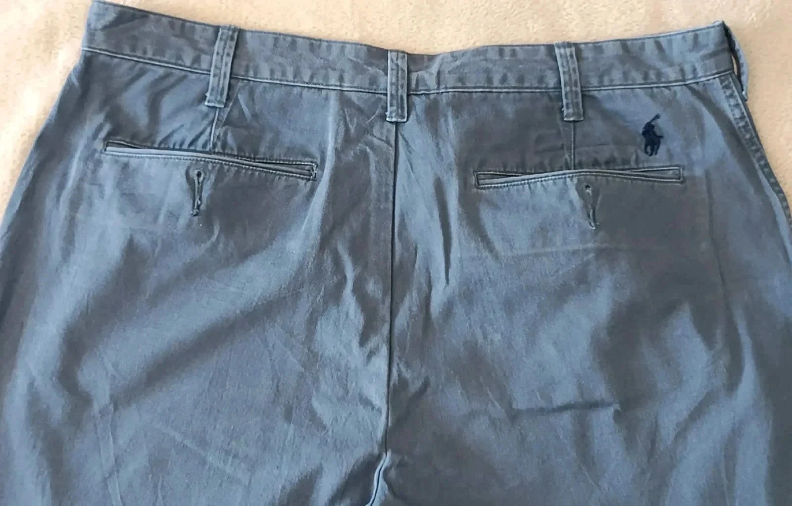 Polo Ralph Lauren azul de ajuste relajado con logo bordado Talla 35 – photo 7
